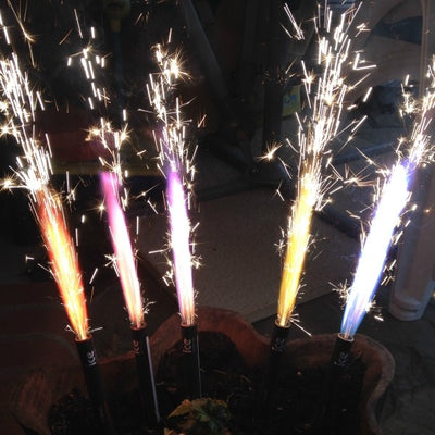 Coloured Bottle & Cake Sparkler - 60 Seconds