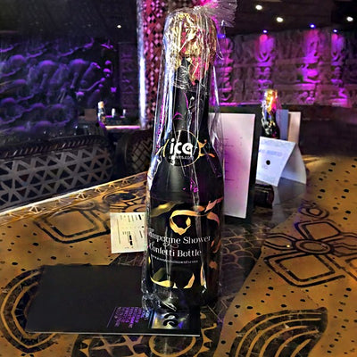 Individual Champagne Confetti Bottle