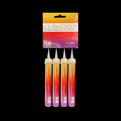Tri-Coloured Ice Fountains - 30 Seconds
